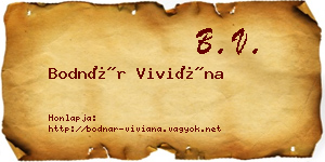 Bodnár Viviána névjegykártya