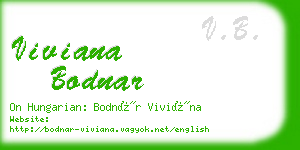 viviana bodnar business card